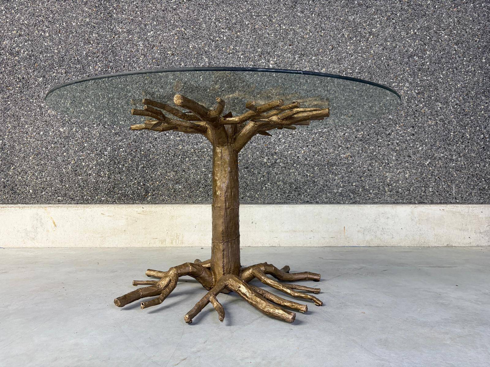Table à manger en branche d'arbre, années 1980