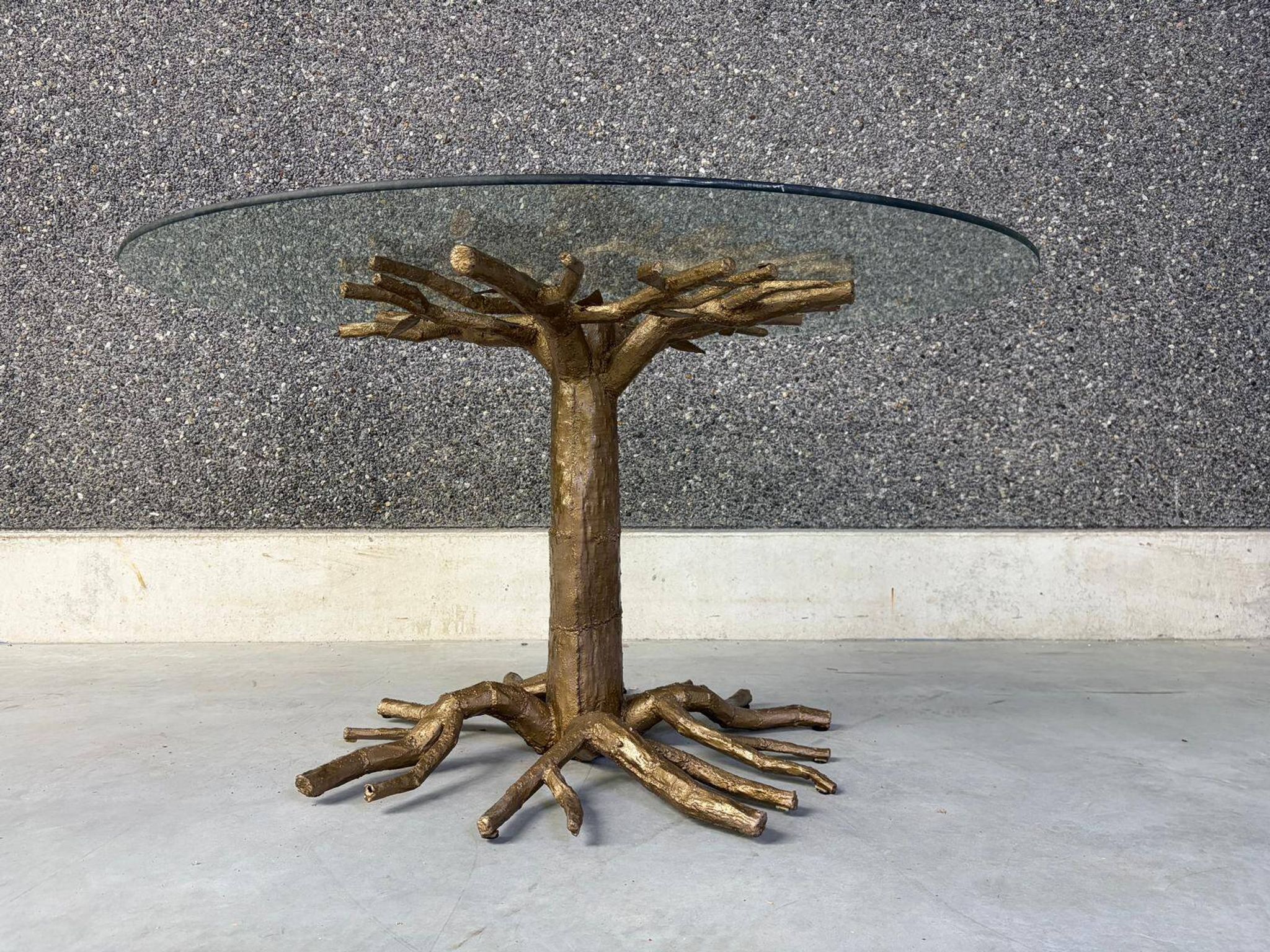 Table à manger en branche d'arbre, années 1980