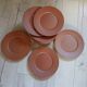 12 large flat plates Molin / Charolles