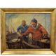 Pierre verbeke : tableau vers 1930 huile sur toile grand format