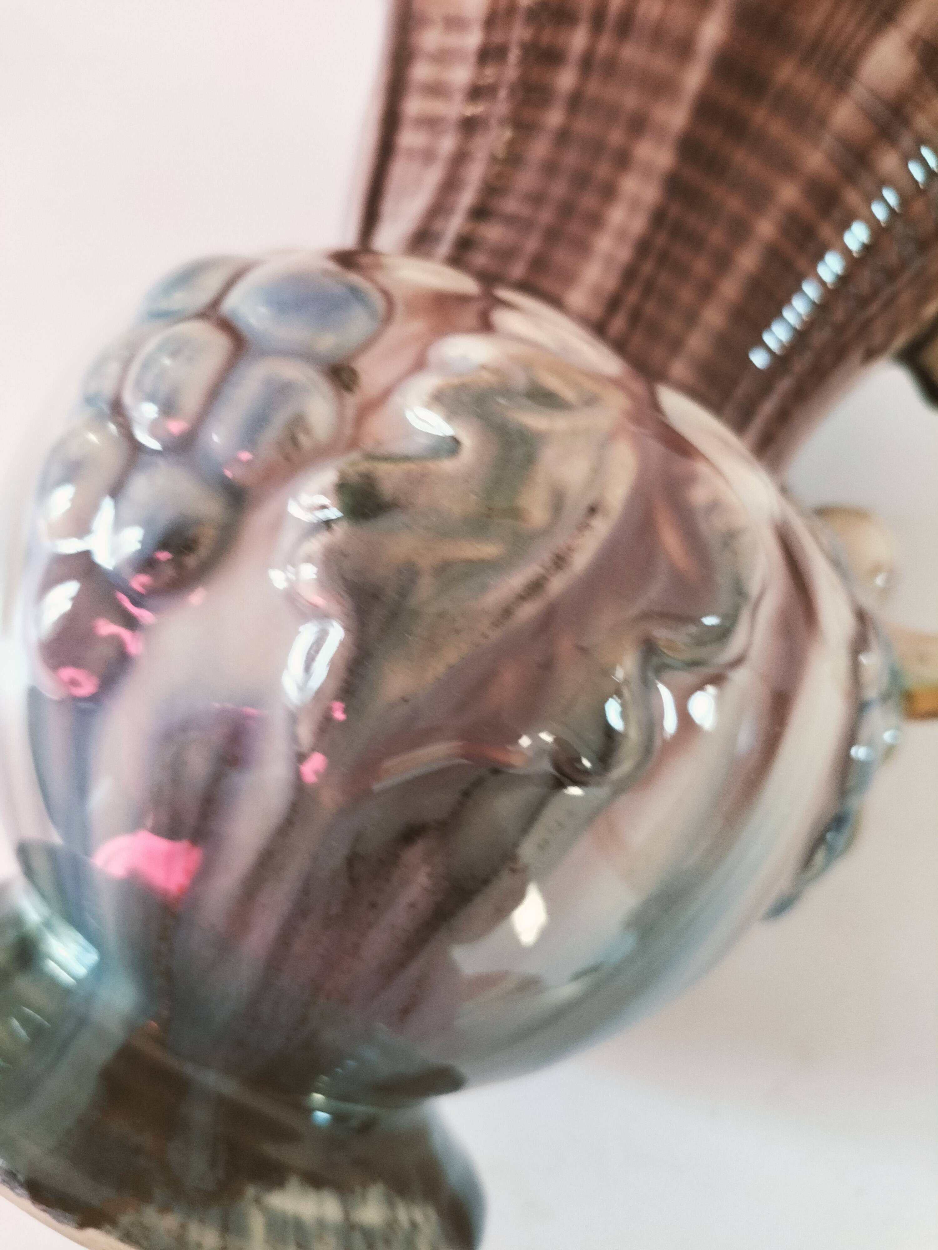 Pichet à glaçure ruisselante années 50