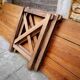 Guinguette table on natural wood trestles