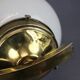 Pair of Art Deco wall sconces in brass and opaline glass, Europe, 1930s