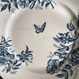 Badonviller ironstone dessert plates "Virginia Jasmine"