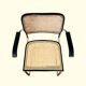 Pair of B64 armchairs with armrests Marcel Breuer