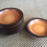 Series of 10 hollow sandstone plates