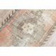 1970s Turkish Oushak Handmade Wool Cotton Orange Runner Rug 85x266