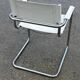 Set of 4 dining chairs in white, S34 Mart Stam/Marcel Breuer style Italy