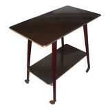 Table à roulettes en formica 1960