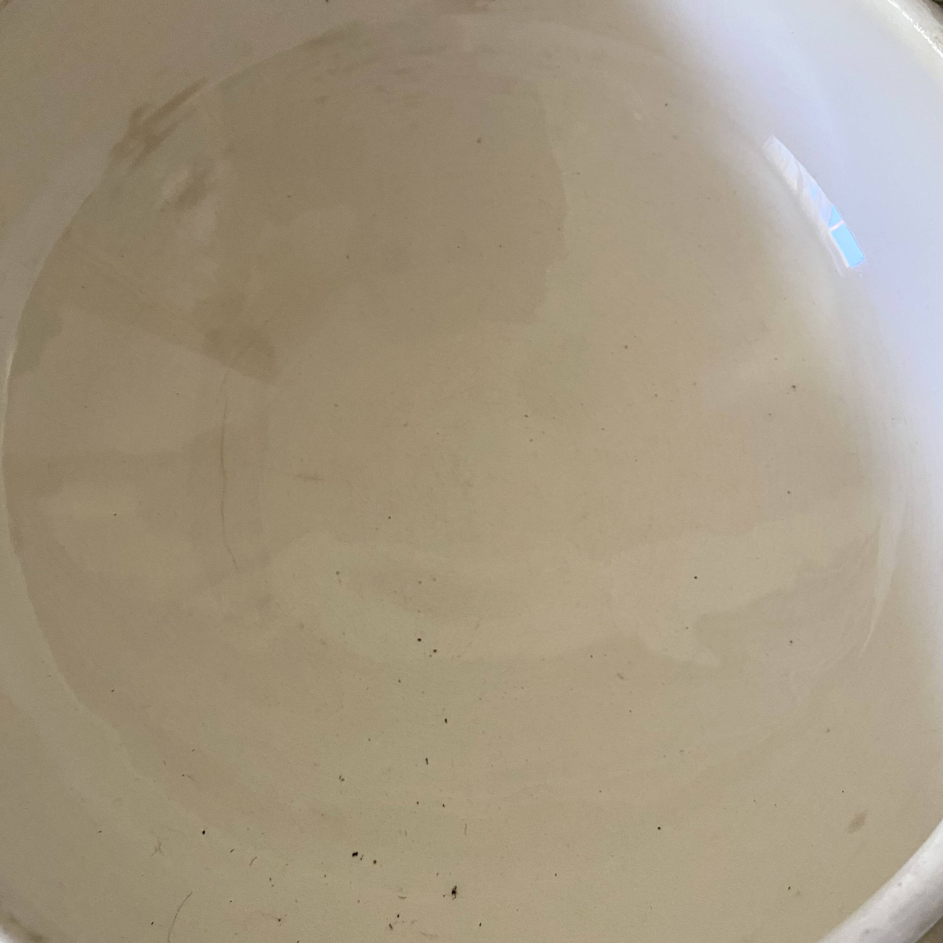 Iron earth salad bowl, old "Guadeloupe" soup tureen