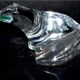 Paperweight statuette frog in crystal of saint-louis signed 6x6x8cm