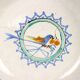 Old majolica bowl from Grottaglie, Italy, 19th century.