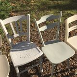Set of mismatched chairs