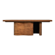 Modern coffee table, solid cherry and walnut