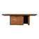 Modern coffee table, solid cherry and walnut