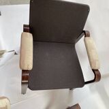 Fauteuil et ottoman tissu Dedar.