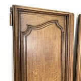 Pair of solid oak cabinet doors