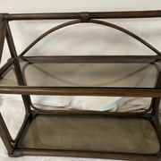 Vintage rattan shelf