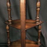 19th century fruit wood corner shelf