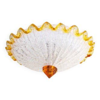 Petite applique ou plafonnier vintage en verre de Murano italien, Italie, années 1970
