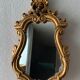 Golden frame mirror 27x50cm