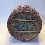 Colorful rattan basket