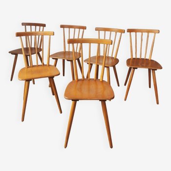 Set of 6 bistro chairs with bars