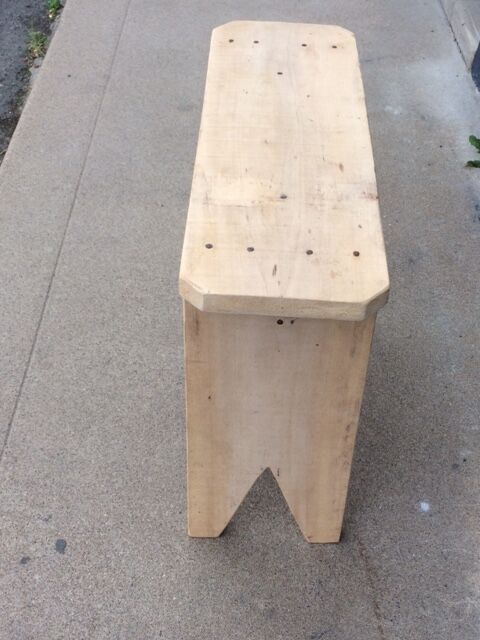 Bleached workshop stool