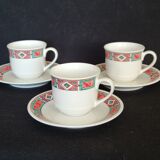 Villeroy & and Boch Rialto - 3 coffee cups and 3 saucers