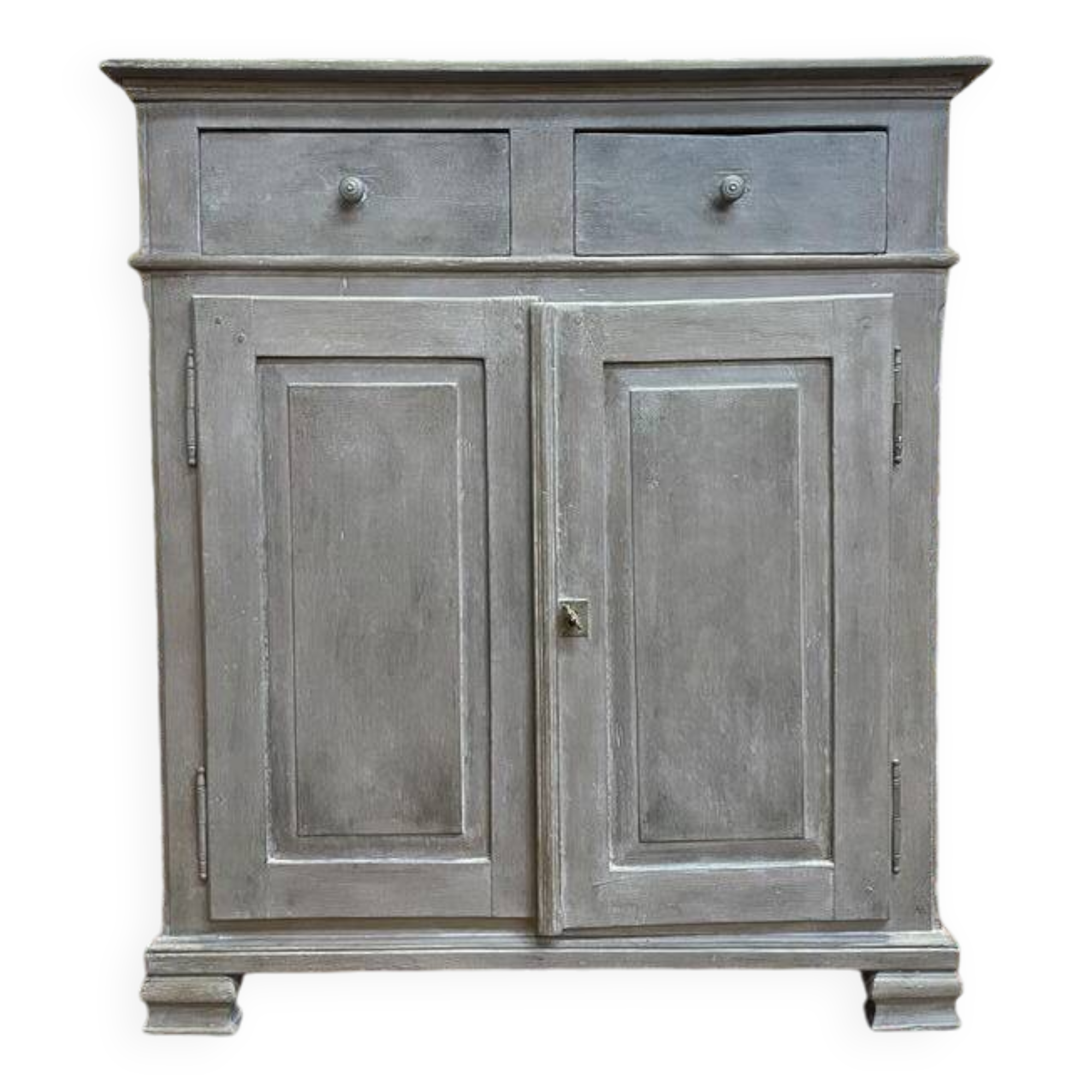 Louis Philippe high sideboard, re-painted and patinated