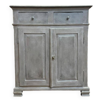 Louis Philippe high sideboard, re-painted and patinated