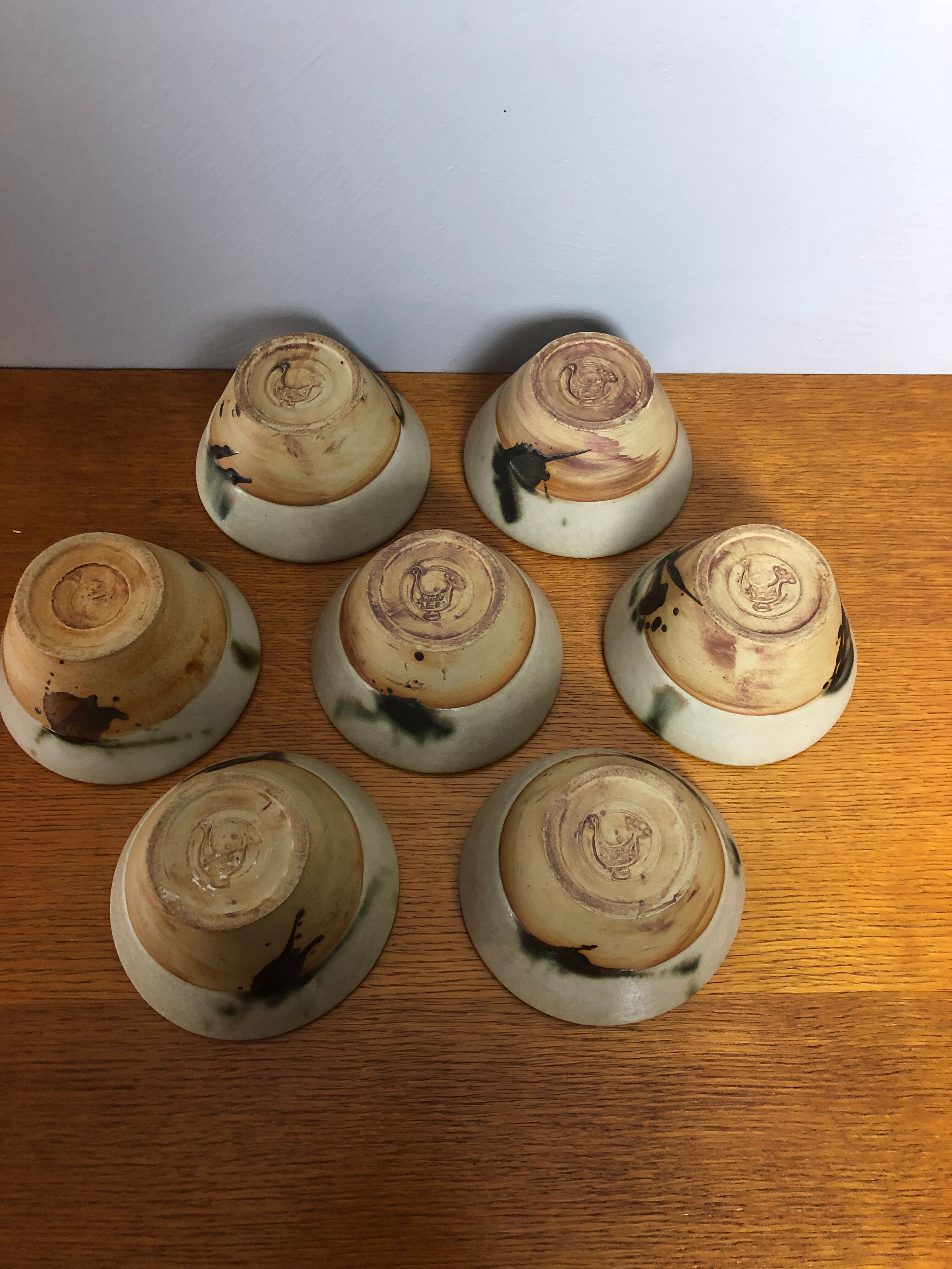 7 ceramic bowls pottery la Colombe