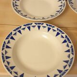 Six assiettes Gaston de Badonviller