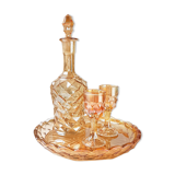 Amber glass liquor service