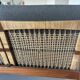 Hans Olsen 2-seater bench Juul Kristensen edition in teak and rattan
