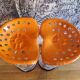 Pair of Mirima orange stools 1970s