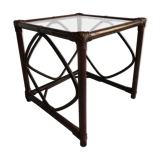 Table basse d'appoint en rotin
