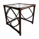 Rattan side coffee table