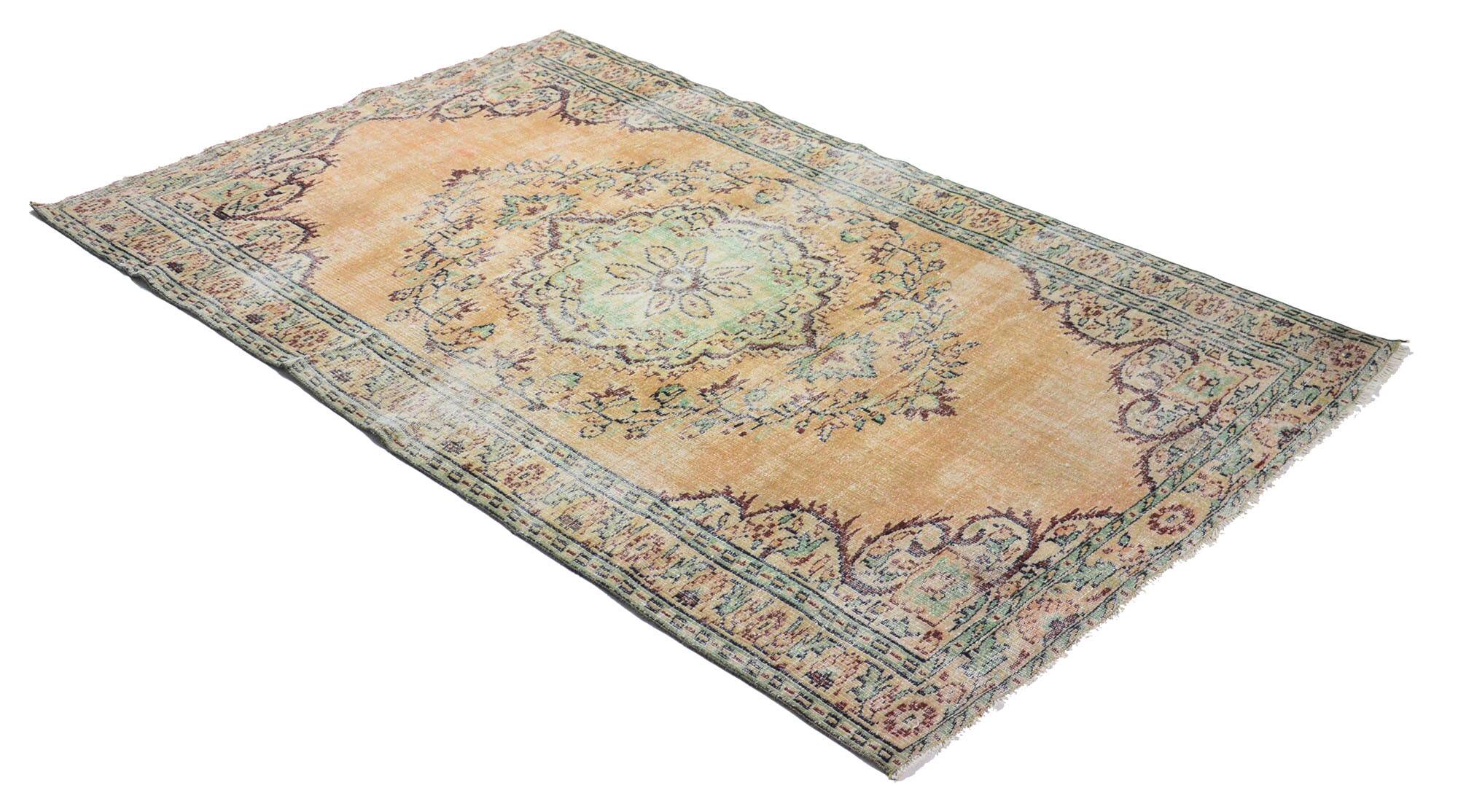 Turkish Anatolian Handmade Vintage Area Rug 267 cm x 160 cm