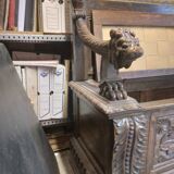 Banc coffre en bois sculpté XIX siècle