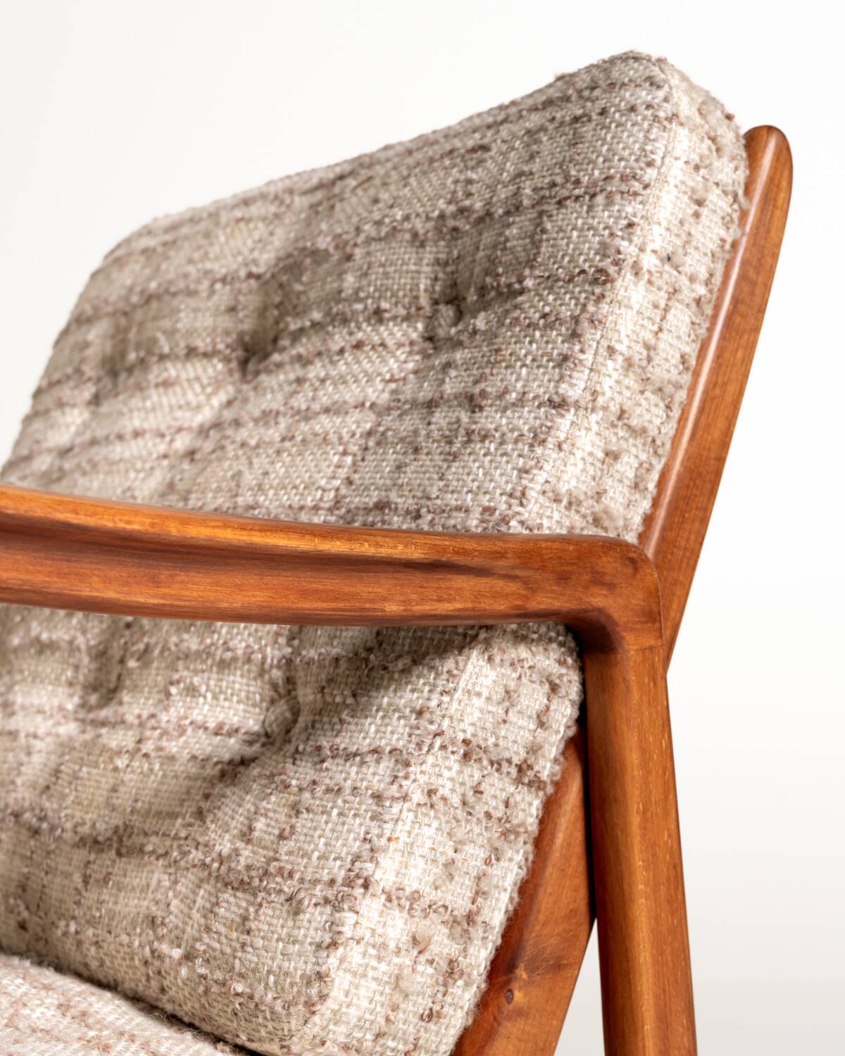 Model 109 Armchair by Ole Wanscher with Footstool, 1950s