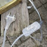 Glass Wall Lamp Set, Vintage Hollywood Regency, Massive Belgium Wall Scones