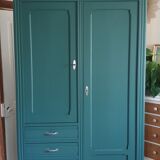 Parisian wardrobe in solid wood