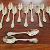 Ercuis - Set of 12 small silver-plated Sully coffee spoons
