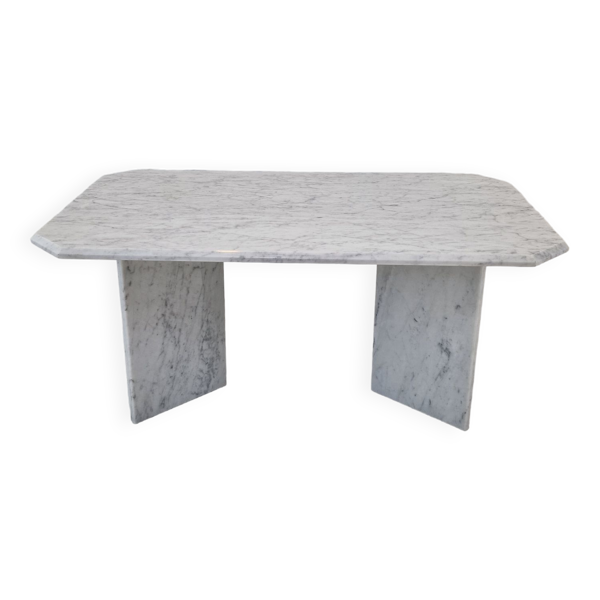 Table basse en marbre italien, années 1980 — Beyit