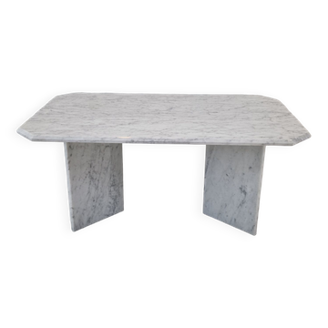 Table basse en marbre italien, années 1980
