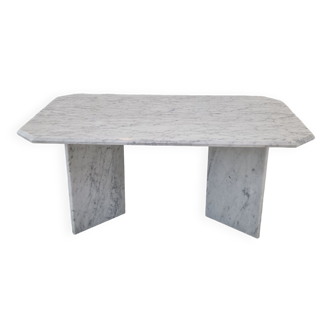 Table basse en marbre italien, années 1980