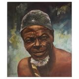 Lufunka, portrait of a young black man, circa 1950
