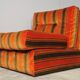 Striped armchairs, 1970s, set of 3