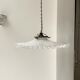 Suspension en opaline blanche